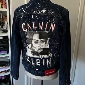 Calvin Klein custom jeans jacket